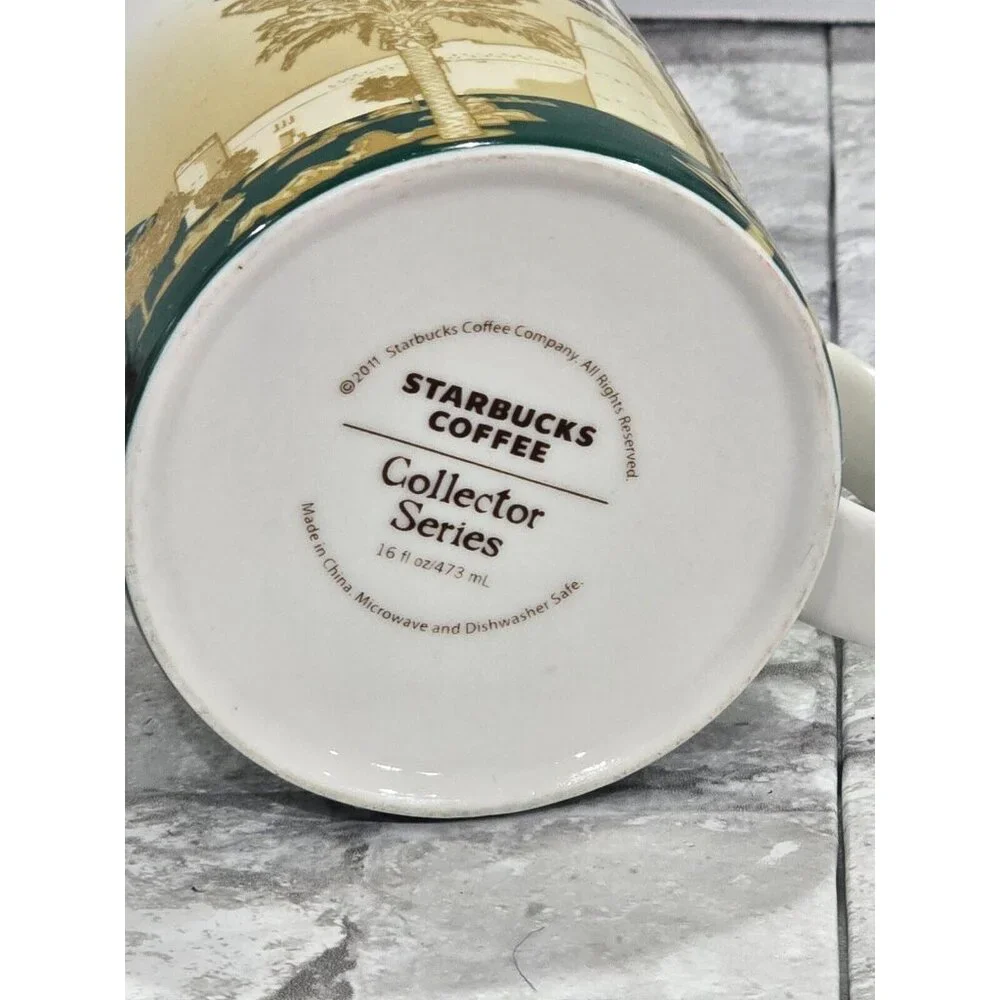 Starbucks RIYADH‎ Collector Series Coffee Mug 16oz 2011 Saudi Arabia Rare VHTF